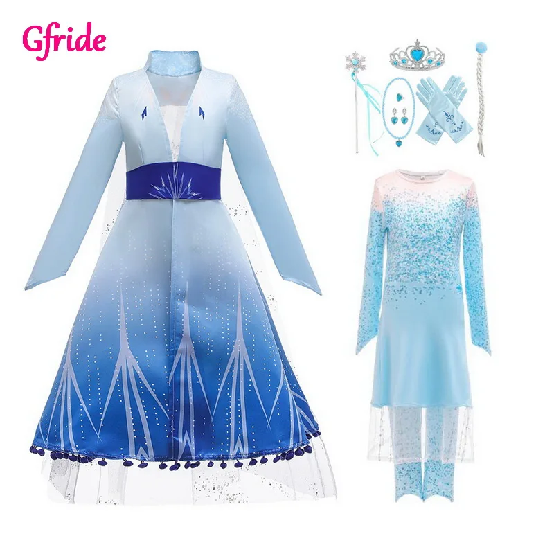 Elsa 2 dress Coat Pant Sets For Girls Princess Dress Up Elsa Anna Costume Cosplay Fancy Party Dress Halloween Snow Queen Clothes
Elsa 2 dress Coat Pant Sets For Girls Princess Dress Up Elsa Anna Costume Cosplay Fancy Party Dress Halloween Snow Queen Clothes