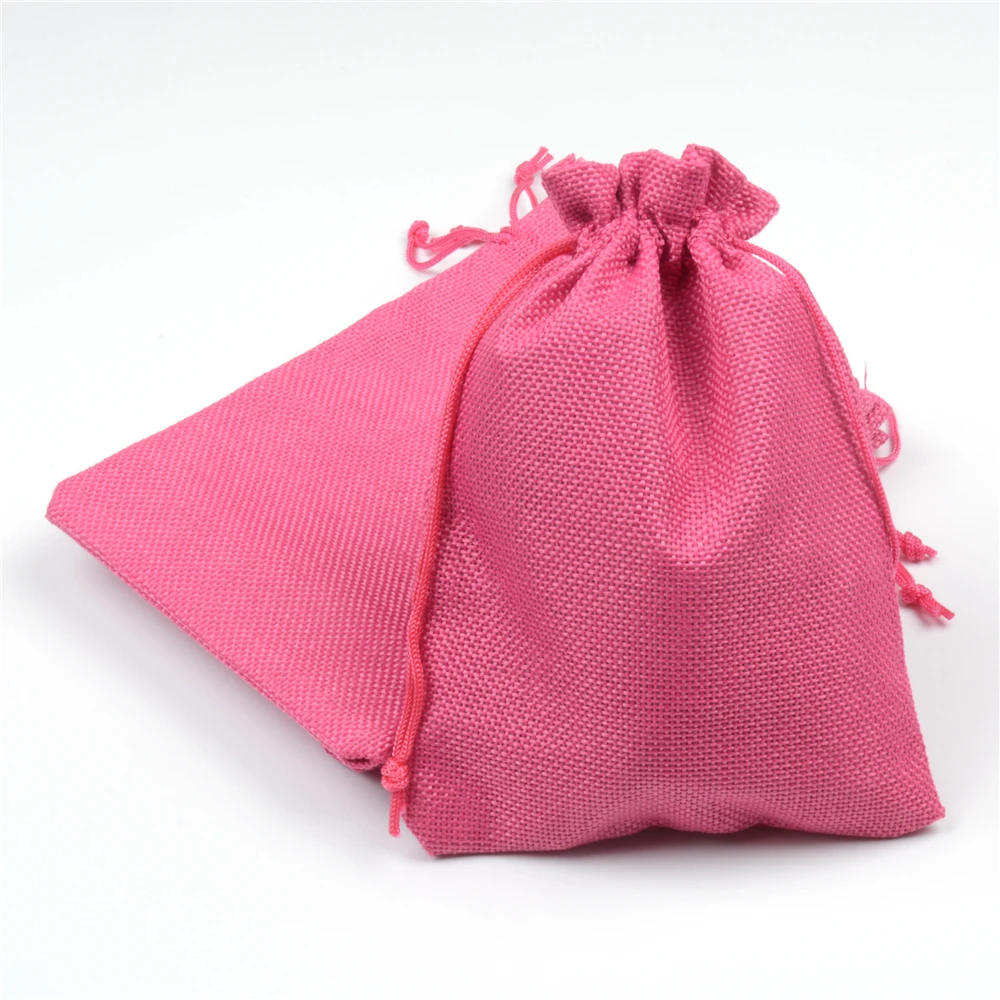 50pcs/lot 13x18cm Hot Pink Jute Drawstring Bag Gift Bag Incense Storage Linen Bag Cosmetic Jewelry Accessories Packaging Pouches
50pcs/lot 13x18cm Hot Pink Jute Drawstring Bag Gift Bag Incense Storage Linen Bag Cosmetic Jewelry Accessories Packaging Pouches