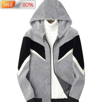 Real Fur Men Sheep Shearling Autumn Winter Wool Coat Men's Jackets Short Hooded Leather Jacket Man Clothes B2A23
Real Fur Men Sheep Shearling Autumn Winter Wool Coat Men's Jackets Short Hooded Leather Jacket Man Clothes B2A23