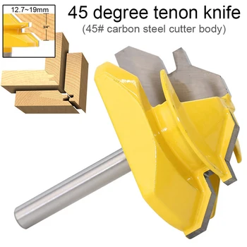 1 Piece 1/4" Shank 45 Degree Lock Miter Router Bit Woodworking Tenon Milling Cutter Tool Drilling Milling For Wood Carbon Steel
1 Piece 1/4" Shank 45 Degree Lock Miter Router Bit Woodworking Tenon Milling Cutter Tool Drilling Milling For Wood Carbon Steel