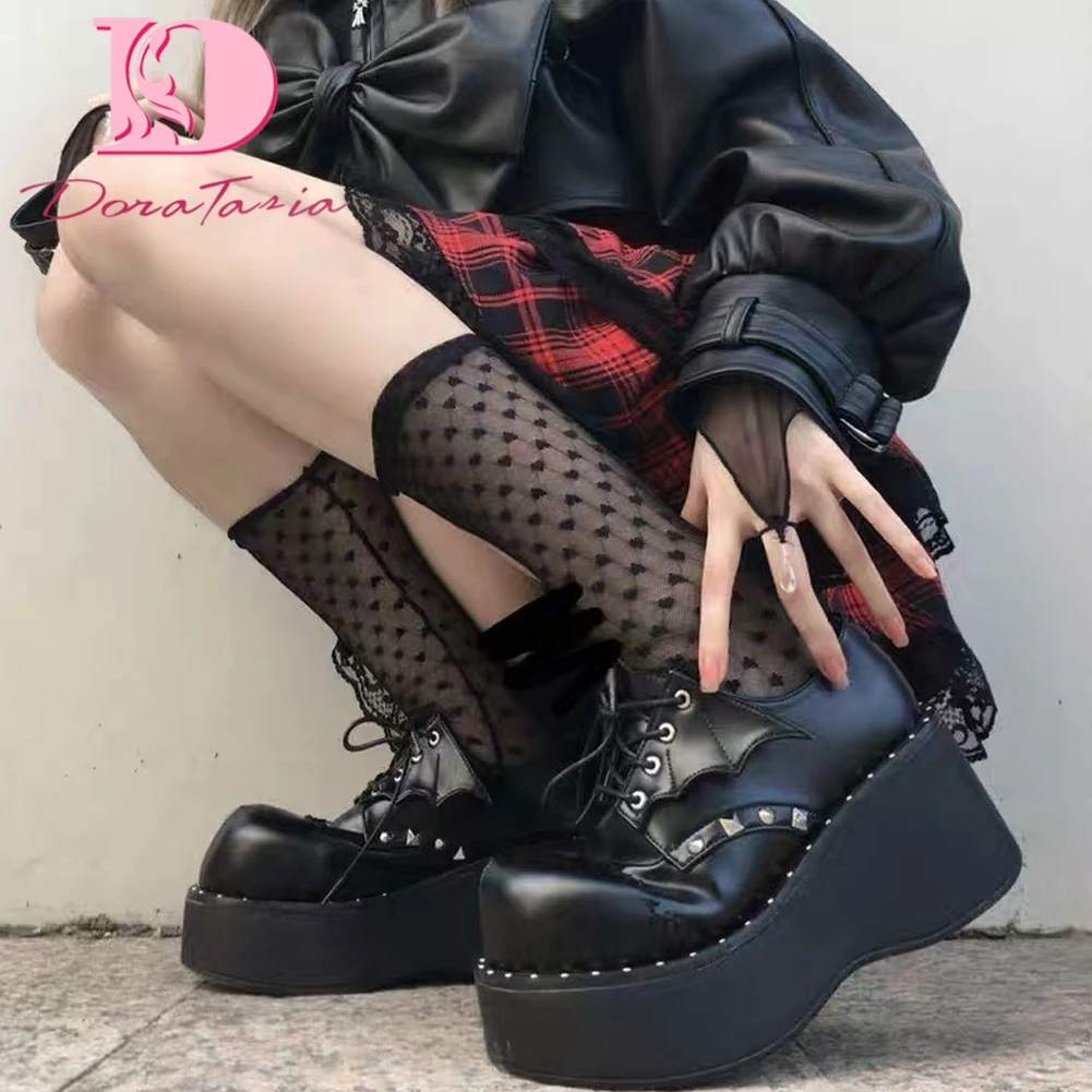 DoraTasia Mary Janes Jk Lolita Gothic Women Pumps Platform Wedges High Heels Rivet Pumps Women Cute 2021 Cosplay Shoes Woman
DoraTasia Mary Janes Jk Lolita Gothic Women Pumps Platform Wedges High Heels Rivet Pumps Women Cute 2021 Cosplay Shoes Woman
