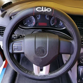 For Renault Clio Car Carbon Fiber Leather Steering Wheel Covers Cap Steering Wheel Cover Auto Car Interior Accessories
For Renault Clio Car Carbon Fiber Leather Steering Wheel Covers Cap Steering Wheel Cover Auto Car Interior Accessories