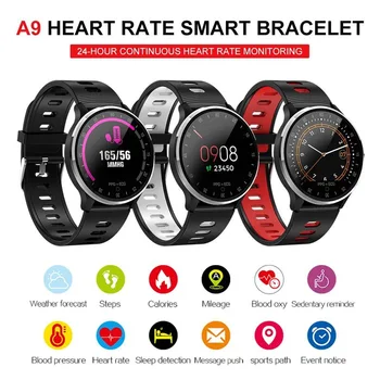 2019 A9 ECG+PPG HR Blood Pressure Oxygen Monitor Multi-sport Weather Music Control 1.22inch IPS Racket Screen Smart Watch
2019 A9 ECG+PPG HR Blood Pressure Oxygen Monitor Multi-sport Weather Music Control 1.22inch IPS Racket Screen Smart Watch