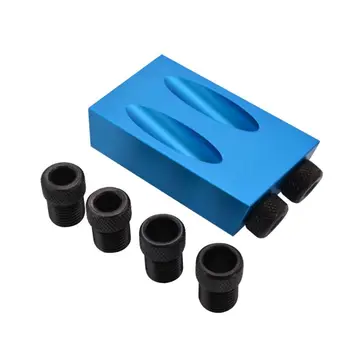 8pcs Pocket Hole Jig Kit 15Degree Angle 6/8/10mm Adapter Oblique Drill Guide Puncher Locator Set Woodworking Tools
8pcs Pocket Hole Jig Kit 15Degree Angle 6/8/10mm Adapter Oblique Drill Guide Puncher Locator Set Woodworking Tools