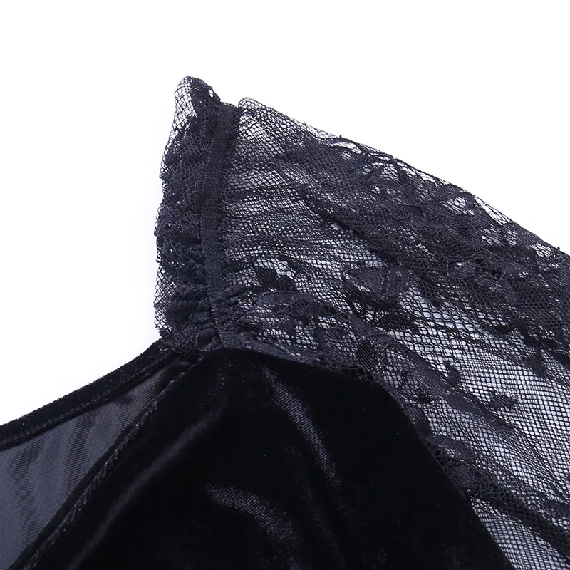 Black Gothic Women Cool Dress 2021 Autumn Lady Lace Patchwork Long Sleeve Drawstring Waist Empire Mini Goth Dresses Dark Lolita Black Gothic Women Cool Dress 2021 Autumn Lady Lace Patchwork Long Sleeve Drawstring Waist Empire Mini Goth Dresses Dark Lolita