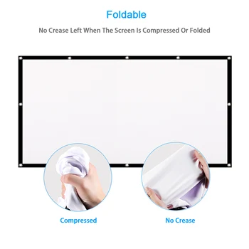 100inch Projection 16:9 Screens 3D HD Wall Mounted Projection Screen Canvas LED Projector for Home Theater Projection Screen
100inch Projection 16:9 Screens 3D HD Wall Mounted Projection Screen Canvas LED Projector for Home Theater Projection Screen