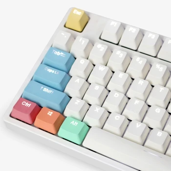 108 Keys Colorful Chalk Design PBT Backlit Keycaps for cherry Mx Keyboard Keycap 
108 Keys Colorful Chalk Design PBT Backlit Keycaps for cherry Mx Keyboard Keycap