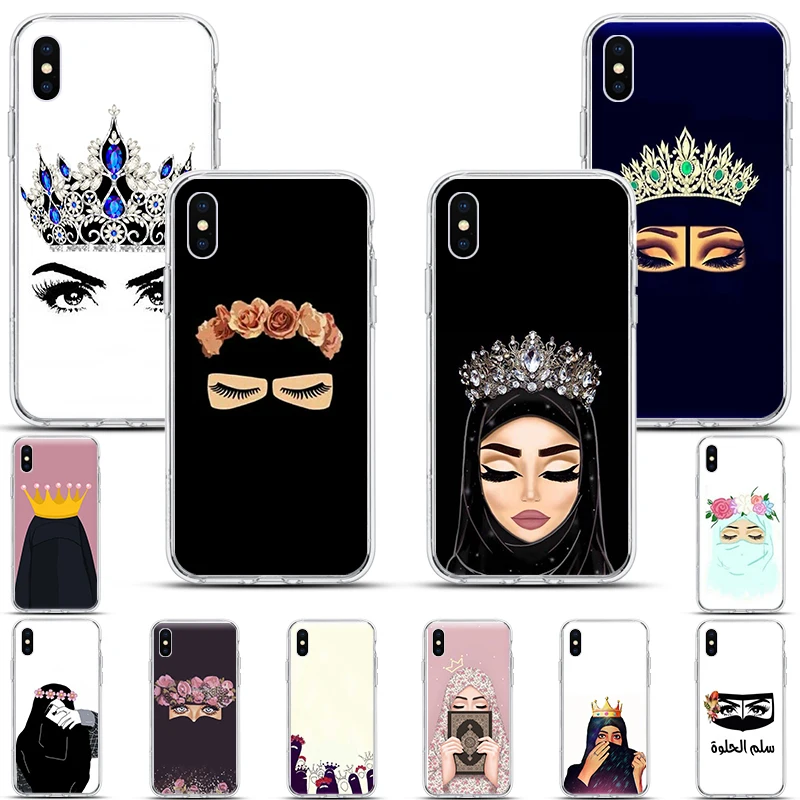 Мусульманский Исламский розовый королевский чехол для телефона с девушкой iPhone 12