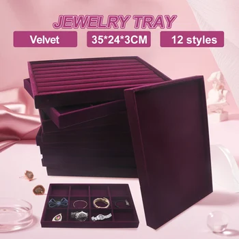 Large Purple Velvet Jewelry Ring Display Tray Organizer Case Holder Necklace Earrings Bangle Storage Box Showcase Jewelry Holder
Large Purple Velvet Jewelry Ring Display Tray Organizer Case Holder Necklace Earrings Bangle Storage Box Showcase Jewelry Holder