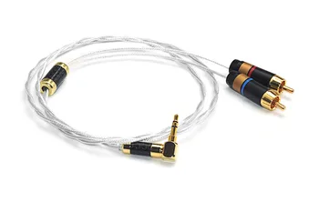 Hifi Silver 3.5mm Male to 2 RCA Male Cable Audio Auxiliary Stereo Y Splitter Cable
Hifi Silver 3.5mm Male to 2 RCA Male Cable Audio Auxiliary Stereo Y Splitter Cable