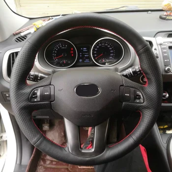 Free Shipping High Quality Cowhide Top Layer Leather Handmade Sewing Steering Wheel Cover Protect For KIA Sportager/Ceed
Free Shipping High Quality Cowhide Top Layer Leather Handmade Sewing Steering Wheel Cover Protect For KIA Sportager/Ceed