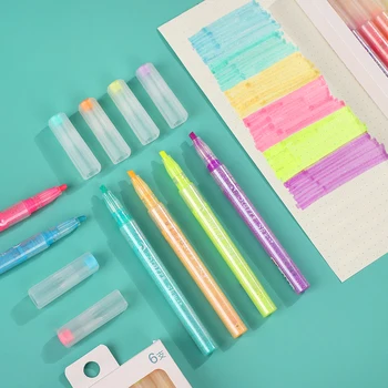 6 Pcs/set Creative Colored Starry Sky Highlighter Pen Salt Sweet Series Highlighter Kawaii Marker Pen School Supplies Stationery
6 Pcs/set Creative Colored Starry Sky Highlighter Pen Salt Sweet Series Highlighter Kawaii Marker Pen School Supplies Stationery