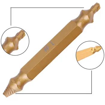 4pcs Double Side Screw Remover Extractor Titanium Drill Bits Easy Out Stud Reverse Screw Extractor Tool Kit 
4pcs Double Side Screw Remover Extractor Titanium Drill Bits Easy Out Stud Reverse Screw Extractor Tool Kit