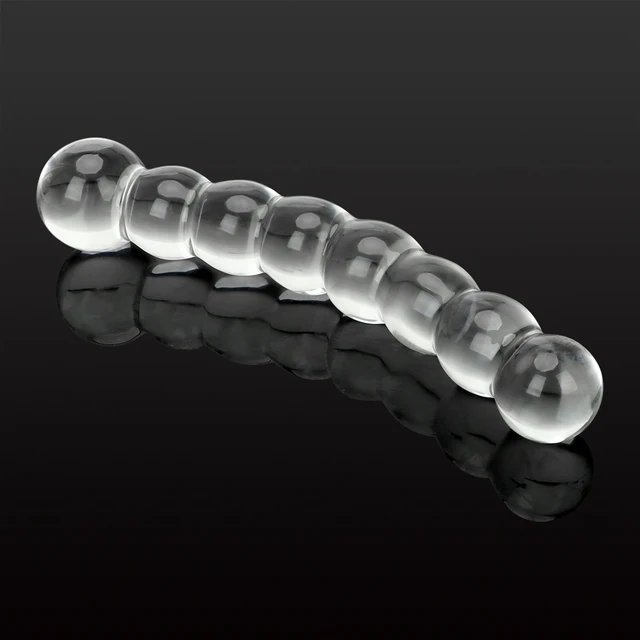 Godemichet anal en verre pour femmes et hommes, perles anales, dilatateur vaginal, masturbateur féminin, jouets sexuels, jeux pour adultes 18, produit 7.0, 27-37mm 2