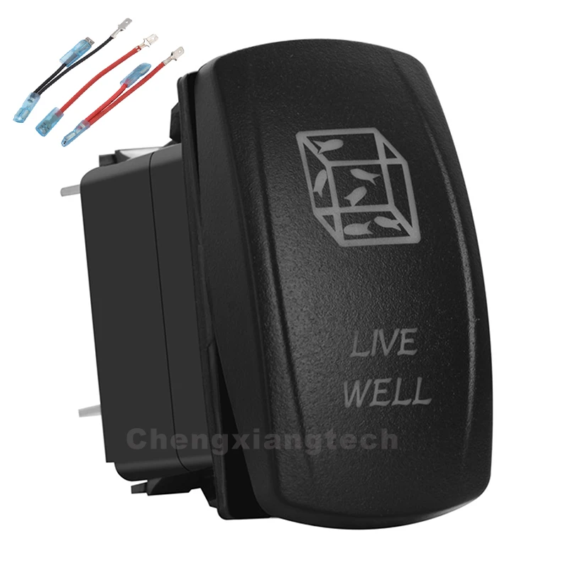 Live Well Up Green & Red Led Rocker Switch ARB Carling 5P SPST ON/OFF 12v/24v Car Boat Truck Waterproof IP66+Jumper Wires Set
Live Well Up Green & Red Led Rocker Switch ARB Carling 5P SPST ON/OFF 12v/24v Car Boat Truck Waterproof IP66+Jumper Wires Set