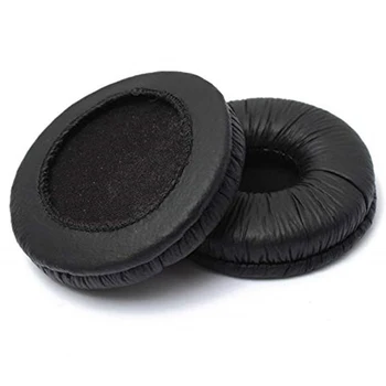 

1pair Ear Pads Set Headphone Noise Proof Cover Protective Round Elastic Cushion Professional PU Leather Soft For Sennheiser HD25