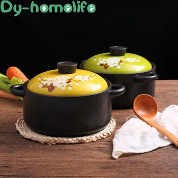 Ceramic Casserole Multi-size Binaural Soup Pot Stew Pot Single Handle Milk Pot High Temperature Open Flame Home Kitchen Supplies
Ceramic Casserole Multi-size Binaural Soup Pot Stew Pot Single Handle Milk Pot High Temperature Open Flame Home Kitchen Supplies