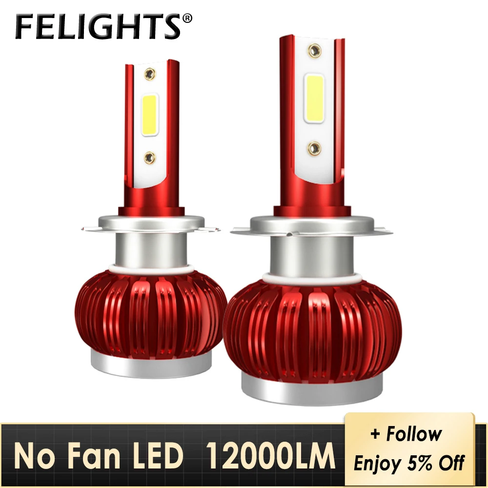 2PCS H7 H4 Fanless LED Car Lights 9005 H1 H11 H8 H9 HB3 HB4 9006 Auto Headlight Lamp Bulb LED Light 12V 12000LM 6000K Fog Light
2PCS H7 H4 Fanless LED Car Lights 9005 H1 H11 H8 H9 HB3 HB4 9006 Auto Headlight Lamp Bulb LED Light 12V 12000LM 6000K Fog Light