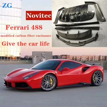 For 2015-2019 Ferrari 488 refit surrounds novitec type carbon fiber front lip front corner side skirt lamp rear lip tail fin
For 2015-2019 Ferrari 488 refit surrounds novitec type carbon fiber front lip front corner side skirt lamp rear lip tail fin