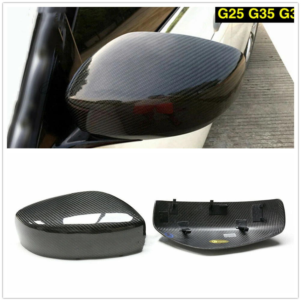 Real Carbon Fiber Mirror Cover For Infiniti G35 G37 G25 Q60 2009-2014 Replacement Exterior Rear View Caps Rearview Shell Clip On
Real Carbon Fiber Mirror Cover For Infiniti G35 G37 G25 Q60 2009-2014 Replacement Exterior Rear View Caps Rearview Shell Clip On