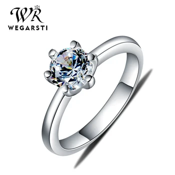WEGARASTI Silver 925 Jewelry Ring Moissanite Trendy Classic 925 Sterling Silver Rings Jewelry Woman Engagement Fine Jewelry Gift 
WEGARASTI Silver 925 Jewelry Ring Moissanite Trendy Classic 925 Sterling Silver Rings Jewelry Woman Engagement Fine Jewelry Gift