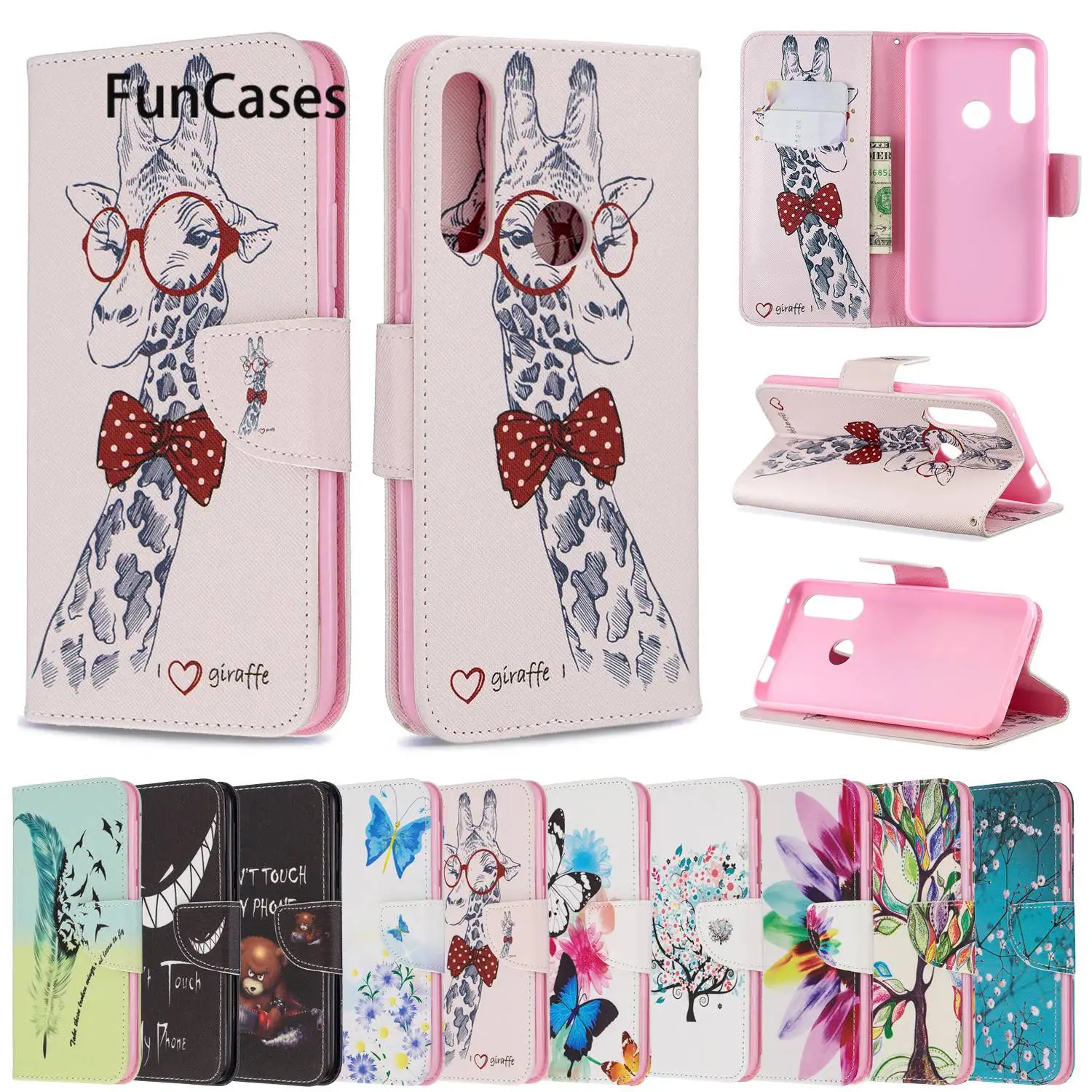 Чехол s для huawei Honor 9X PU кошелек coque Pro P Smart Z mate 30 Lite Y6 2019 Y7 Prime 8A P20 Plus P30 Y5 | Мобильные