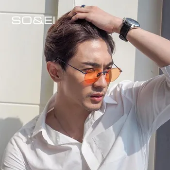 SO&EI Fashion Round Rimless Men Sunglasses Candy Color Lens Clear Orange Eyewear Brand Designer Women Sun Glasses Shades UV400
SO&EI Fashion Round Rimless Men Sunglasses Candy Color Lens Clear Orange Eyewear Brand Designer Women Sun Glasses Shades UV400