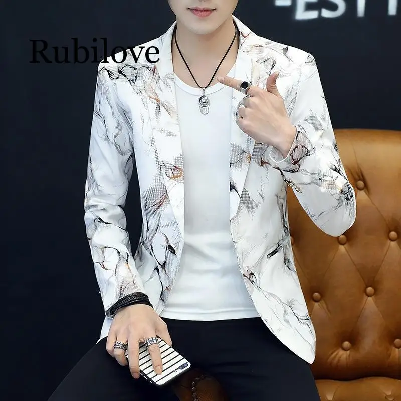 Printed in the spring of 2019 the new men's blazer Cultivate one's morality trend Fashion suits
Printed in the spring of 2019 the new men's blazer Cultivate one's morality trend Fashion suits