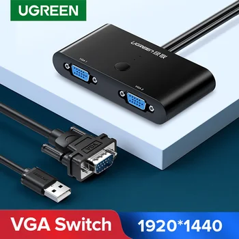 Ugreen VGA Switch 2 In 1 Out Converter 1920*1440 Switcher VGA for Projector Monitor SmartBox VGA Cable Male to Female Switch VGA
Ugreen VGA Switch 2 In 1 Out Converter 1920*1440 Switcher VGA for Projector Monitor SmartBox VGA Cable Male to Female Switch VGA