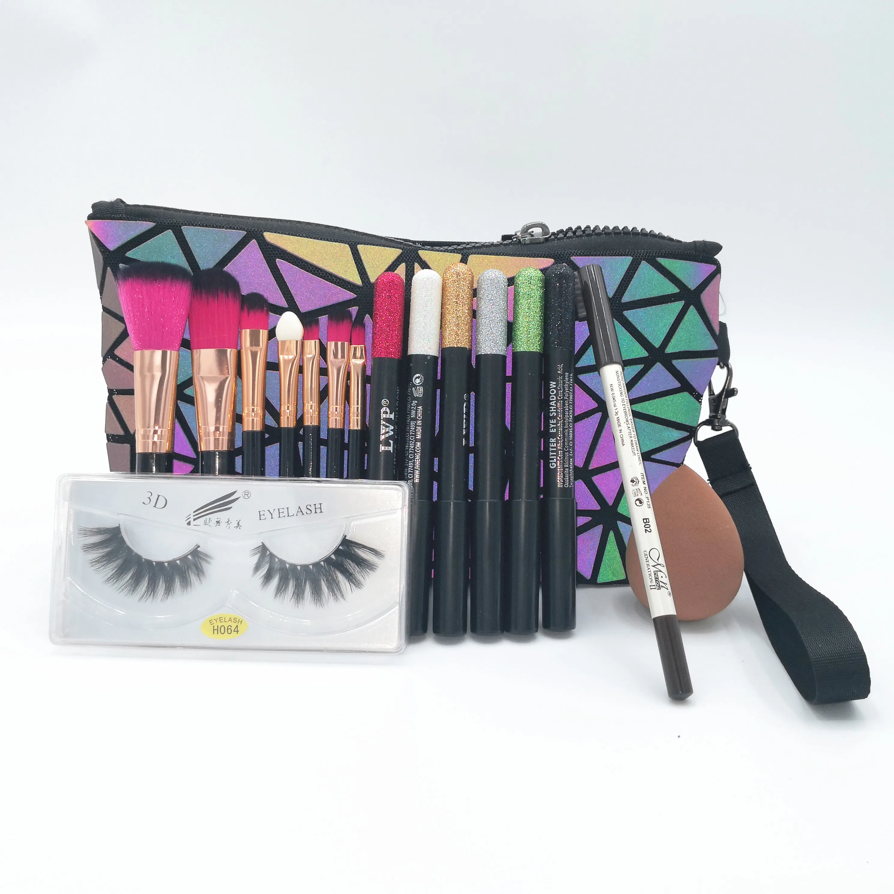 Makeup Set Box Professional Travel Cosmetic Bag Makeup Kit Women Eyeshadow Pen Makeup Brushes Set Fake Eyelashes Eyebrow Pencil
Makeup Set Box Professional Travel Cosmetic Bag Makeup Kit Women Eyeshadow Pen Makeup Brushes Set Fake Eyelashes Eyebrow Pencil