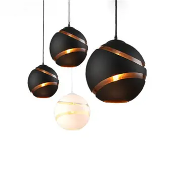 Nordic simple black and white ball Light American Creative bar lamp coffee house lamp bedroom Light Free Shipping 
Nordic simple black and white ball Light American Creative bar lamp coffee house lamp bedroom Light Free Shipping