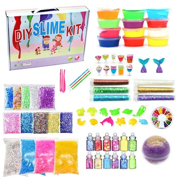 New DIY Crystal Slime Fluffy Making Kit Foam Beads Charms Fruit Slices Plasticine Tool Glitter Sequins Slime Toys Supplies
New DIY Crystal Slime Fluffy Making Kit Foam Beads Charms Fruit Slices Plasticine Tool Glitter Sequins Slime Toys Supplies