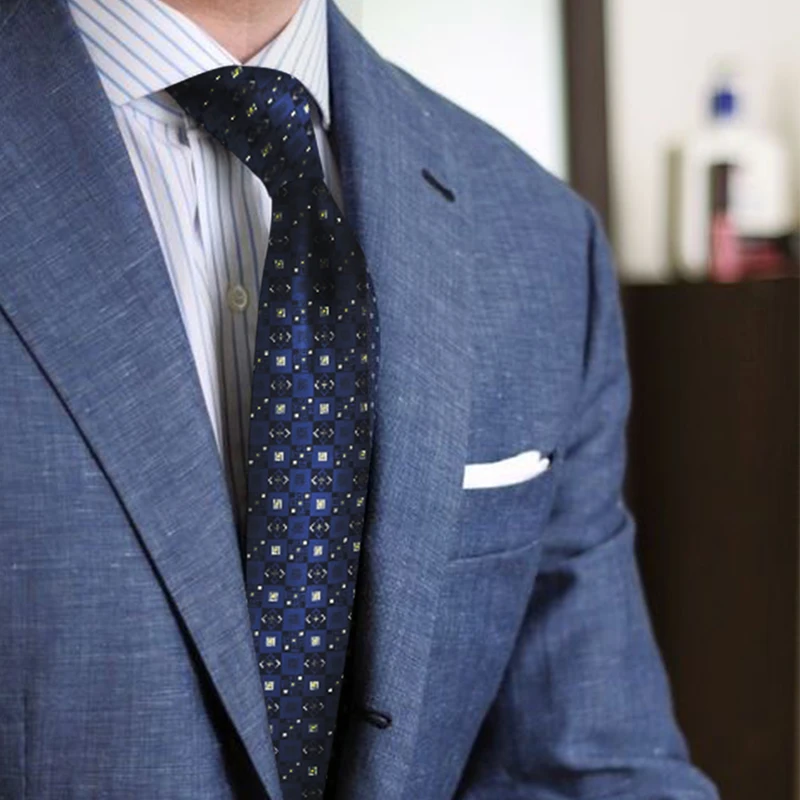 MENOGGA Neck Ties for Men 100% Silk Blue Long Jacquard Unique Pattern Necktie Gifts for Men Business Formal Dress Accessories
MENOGGA Neck Ties for Men 100% Silk Blue Long Jacquard Unique Pattern Necktie Gifts for Men Business Formal Dress Accessories