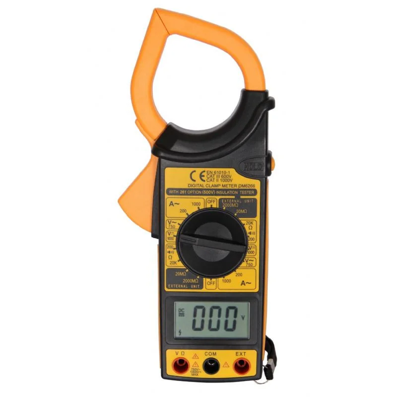 

Digital Multimeter Amper Clamp Meter DM6266 Current Clamp Pincers AC/DC Current Voltage Capacitor Resistance Tester ABS