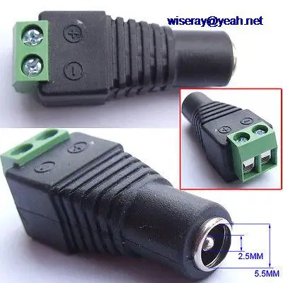 DHL/EMS 250pcs 11MM 5.5MM 2.5mm DC Power plug Female socket CCTV Cable Charger Terminals-A7
DHL/EMS 250pcs 11MM 5.5MM 2.5mm DC Power plug Female socket CCTV Cable Charger Terminals-A7
