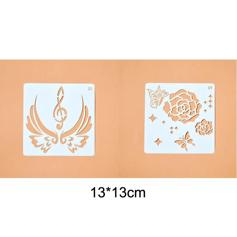 2pc Openwork Music Wings Template Bullet Journal Engraving Drawing Stencil DIY Scrapbooking Album Decorative Template Reusable
2pc Openwork Music Wings Template Bullet Journal Engraving Drawing Stencil DIY Scrapbooking Album Decorative Template Reusable