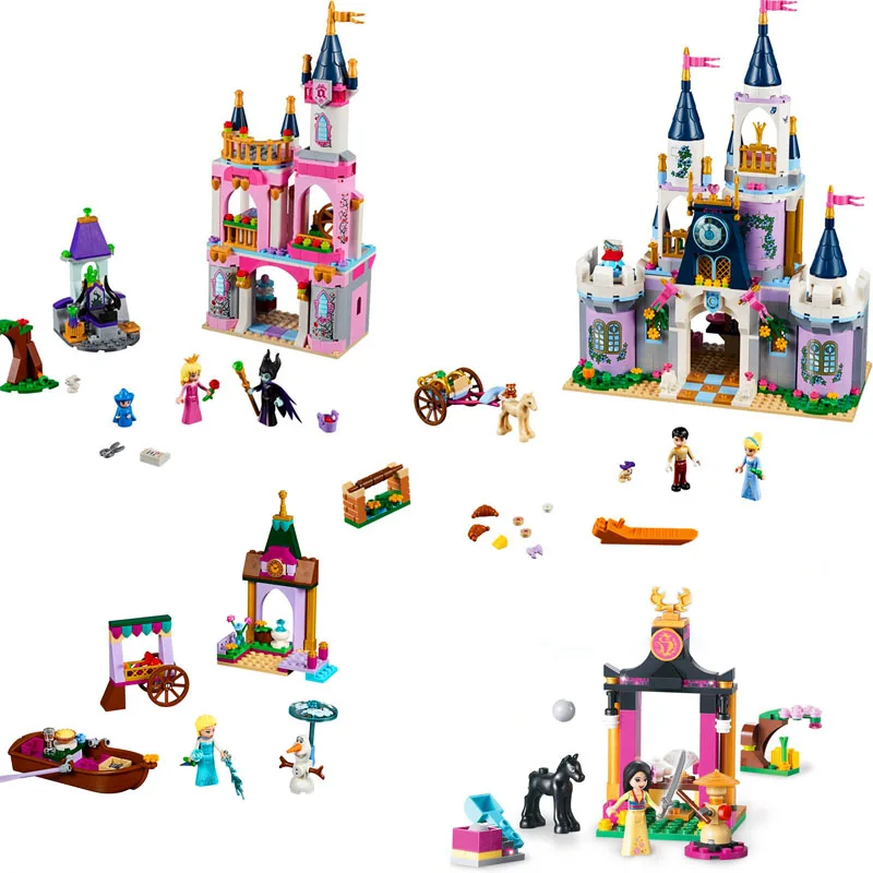 Dream Castle Cinderella Sleeping Beauty Elsa Set Toys Model Building Blocks bricks Compatible Legoinglys Friends Princess
Dream Castle Cinderella Sleeping Beauty Elsa Set Toys Model Building Blocks bricks Compatible Legoinglys Friends Princess