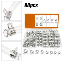 80pcs 7-18mm Spring Steel Clip Hose Clamp Fastener Fuel Line Hose Water Pipe Air Tube Car Plumbing Hand Tools Accessories
80pcs 7-18mm Spring Steel Clip Hose Clamp Fastener Fuel Line Hose Water Pipe Air Tube Car Plumbing Hand Tools Accessories