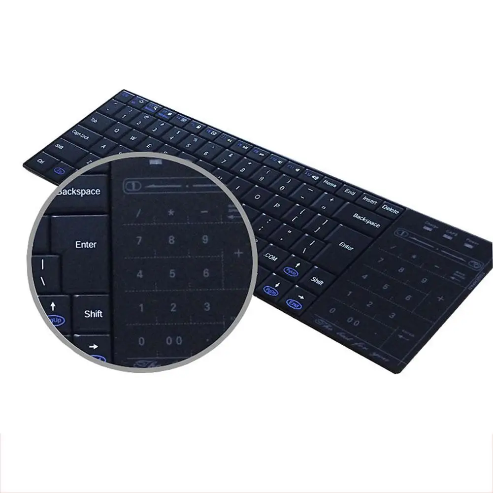 Yiwa Bluetooth 3.0 Wireless Keyboard Multimedia Touch Pad with Mouse Mode BT 3.0 Keypad for Windows Mac/IOS Android
Yiwa Bluetooth 3.0 Wireless Keyboard Multimedia Touch Pad with Mouse Mode BT 3.0 Keypad for Windows Mac/IOS Android