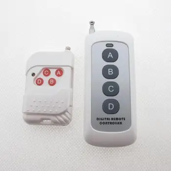 433M wireless transmitter remote control / four keys / fixed code / with self-learning reception (without battery)
433M wireless transmitter remote control / four keys / fixed code / with self-learning reception (without battery)