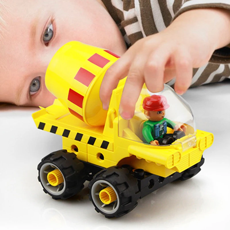 Engineering Vehicle Excavating And Pushing Machinery Group Large Particle Building Block Screw Assembling Educational Toys
Engineering Vehicle Excavating And Pushing Machinery Group Large Particle Building Block Screw Assembling Educational Toys
