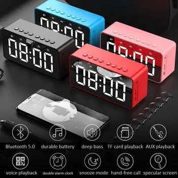 Portable Bluetooth Speaker With FM Radio Super Bass Wireless Mirror Speakers TF AUX USB Alarm Clock for Phone Computer w/ Screen
Portable Bluetooth Speaker With FM Radio Super Bass Wireless Mirror Speakers TF AUX USB Alarm Clock for Phone Computer w/ Screen
