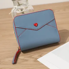 New Women Mini Heart Envelope Zipper Wallets Short Solid Color Female Multi-function Coin Purses Card Holder Clutch Money Clip
New Women Mini Heart Envelope Zipper Wallets Short Solid Color Female Multi-function Coin Purses Card Holder Clutch Money Clip