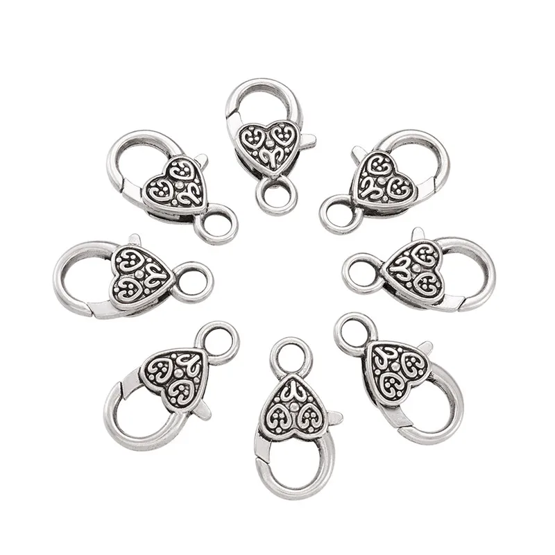 50pcs Tibetan Style Alloy Lobster Claw Clasps Hooks for Jewelry Making DIY Bracelet Necklace Findings 25.5x14x6mm Hole: 4mm
50pcs Tibetan Style Alloy Lobster Claw Clasps Hooks for Jewelry Making DIY Bracelet Necklace Findings 25.5x14x6mm Hole: 4mm