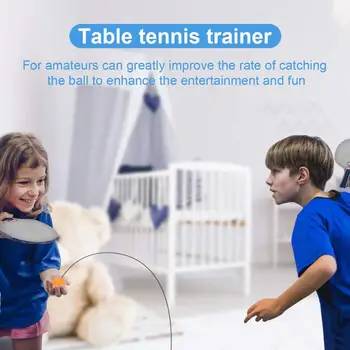 Table Tennis Set, Tables Tennis Trainer Elastic Soft Shaft Rapid Rebound Ping Pong Ball Single/Double Training Machine Exercise
Table Tennis Set, Tables Tennis Trainer Elastic Soft Shaft Rapid Rebound Ping Pong Ball Single/Double Training Machine Exercise