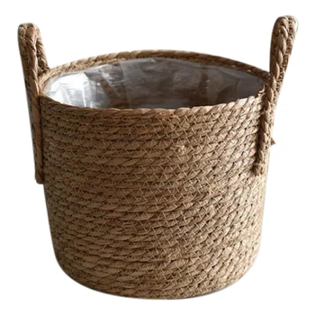 Straw Storage Basket Rattan Floor Flower Pot Crafts Decoration Modern Home Living Room Bedroom Shop Flower Basket 
Straw Storage Basket Rattan Floor Flower Pot Crafts Decoration Modern Home Living Room Bedroom Shop Flower Basket