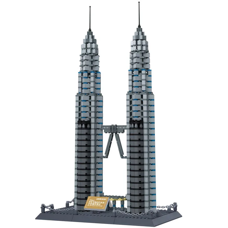 Kuala Lumpur Twin Towers small particle building block model children's puzzle toy gift
Kuala Lumpur Twin Towers small particle building block model children's puzzle toy gift