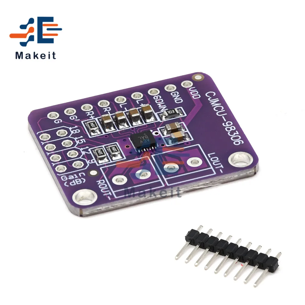 CJMCU-98306 MAX98306 Sensor Stereo Class D Amplifier AB Type Audio 3.7W Amplifier Breakout Board Module
CJMCU-98306 MAX98306 Sensor Stereo Class D Amplifier AB Type Audio 3.7W Amplifier Breakout Board Module
