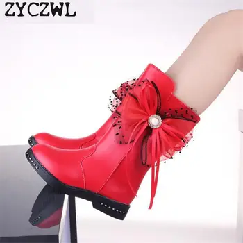 2019 Autumn Winter New Children Boots Girls Pu Leather Boots Bowknot Martin Boots High Children Princess Girls Shoes Size 27-37
2019 Autumn Winter New Children Boots Girls Pu Leather Boots Bowknot Martin Boots High Children Princess Girls Shoes Size 27-37