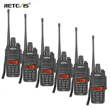 Retevis RT6 Waterproof Walkie Talkie 6pcs IP67 5W Dual Band VHF UHF Radio VOX LCD Display Portable Walkie Talkie Walkie-Talkie
Retevis RT6 Waterproof Walkie Talkie 6pcs IP67 5W Dual Band VHF UHF Radio VOX LCD Display Portable Walkie Talkie Walkie-Talkie